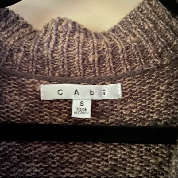 CAbi• ‘Swear by Sweater’ tan/gray chunky open cardigan #880 size small - Picture 5 of 8